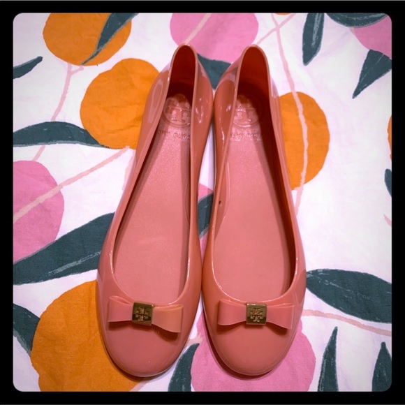 ⭐️HOST PICK⭐️Tory Burch Raspberry Sorbet Jelly Ballet Flats - Size 8 - Picture 3 of 8
